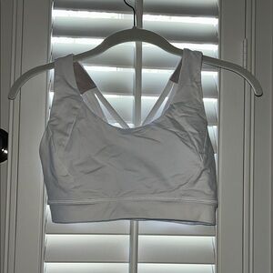 Lululemon High Support White Sports Bra